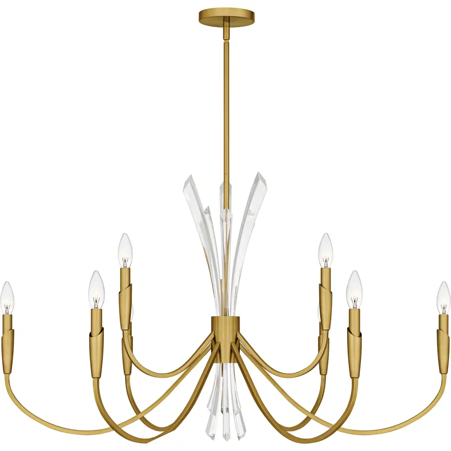 Cecily 9-Light Brushed Gold Chandelier