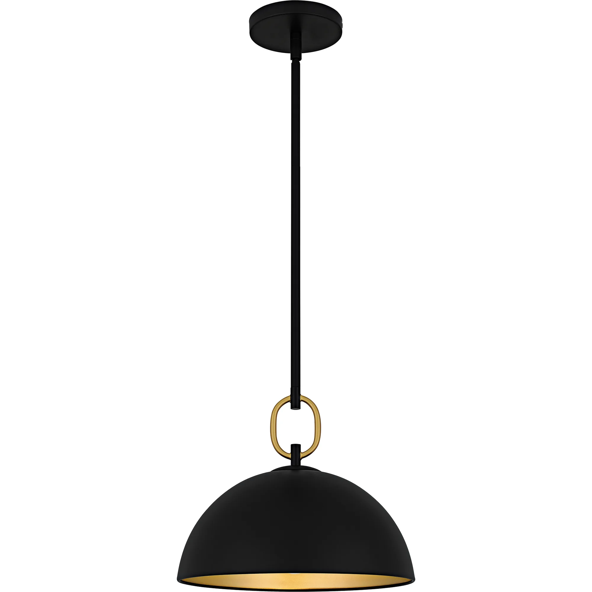 Cleo 1-Light Matte Black Pendant