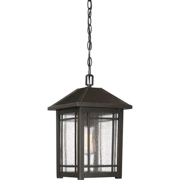 From a rustic lodge to a craftsman-style cottage, the Cedar Point collection is versatile styling at its finest. The seedy glass panels subtly obscure the light source while providing visual interest. The frame is accented with slender trim and lattice detailing that beautifully frames the lantern’s soft glow. A rich Palladian bronze finish completes the look.