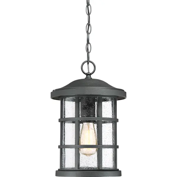 Inspired by Craftsman design, the Crusade Outdoor Series is clean and classic.  Encased in the crisscrossed bands, the clear seedy glass emits plenty of light.  The fixture body is created using a composite material suitable for extreme temperatures and is resistant to fading.  It is a wonderful addition to the Coastal Armour Collection.  Available in Mystic Black and Palladian Bronze finishes.  (Please note that the vintage bulbs are not included but are available for purchase.)