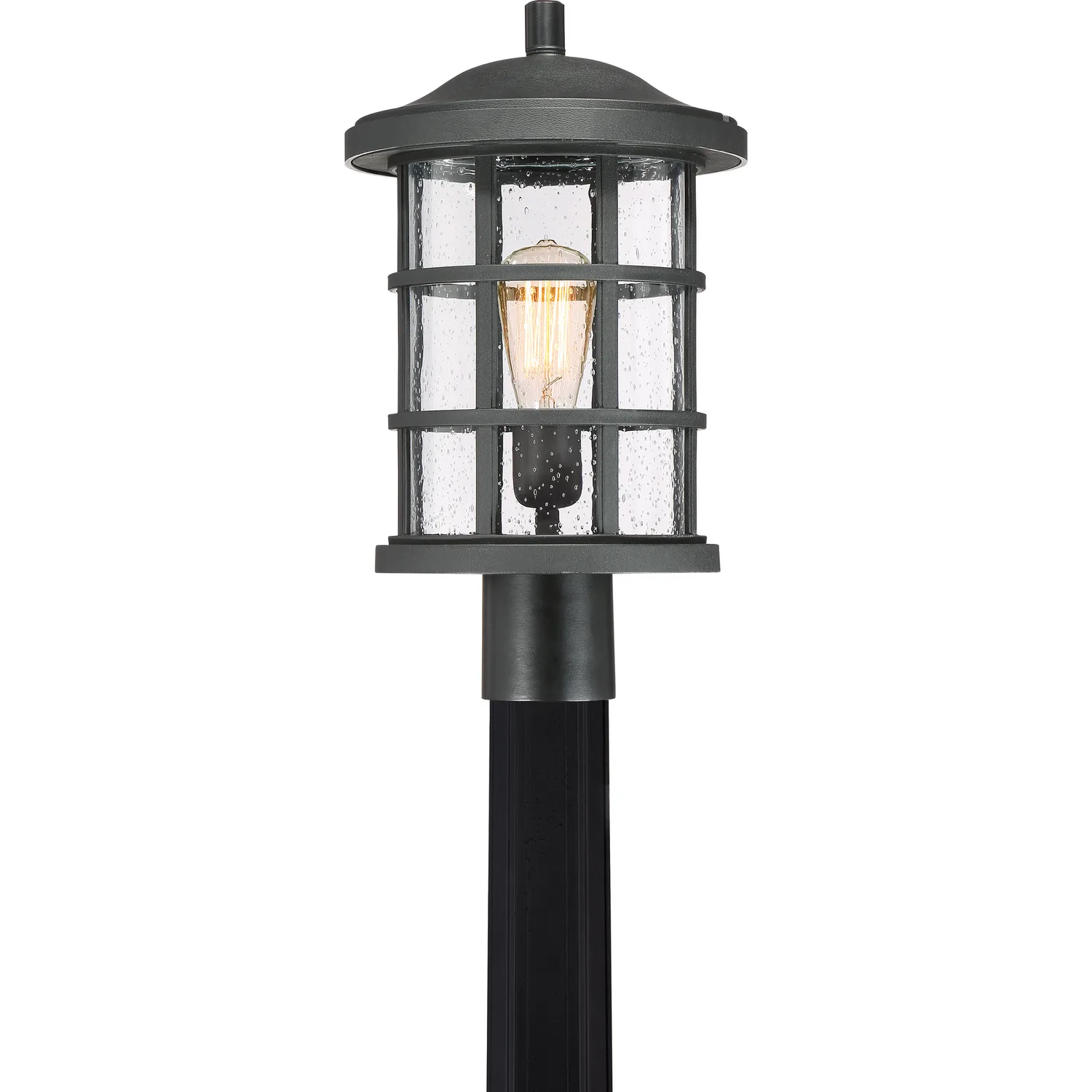 Crusade Outdoor Post Mount Light in Earth Black