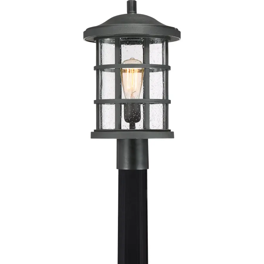 Crusade Outdoor Post Mount Light in Earth Black