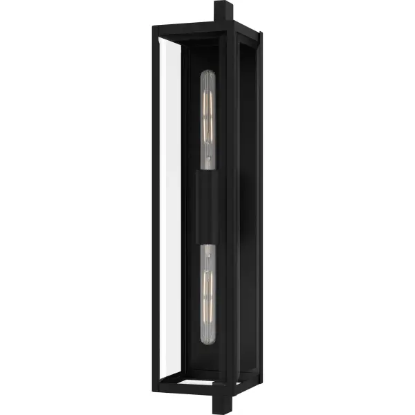 Illuminate your outdoor spaces with the modern elegance of Dale. Designed with clean lines and a sophisticated aesthetic, these lanterns feature a sleek matte black frame that perfectly complements the clear beveled glass panels. The combination creates a stunning play of light and shadow, enhancing the beauty of your front porch, patio, or any other outdoor area. Crafted for durability, Dale outdoor wall lanterns are weather-resistant, ensuring they withstand the elements and maintain their stylish appearance all year round.