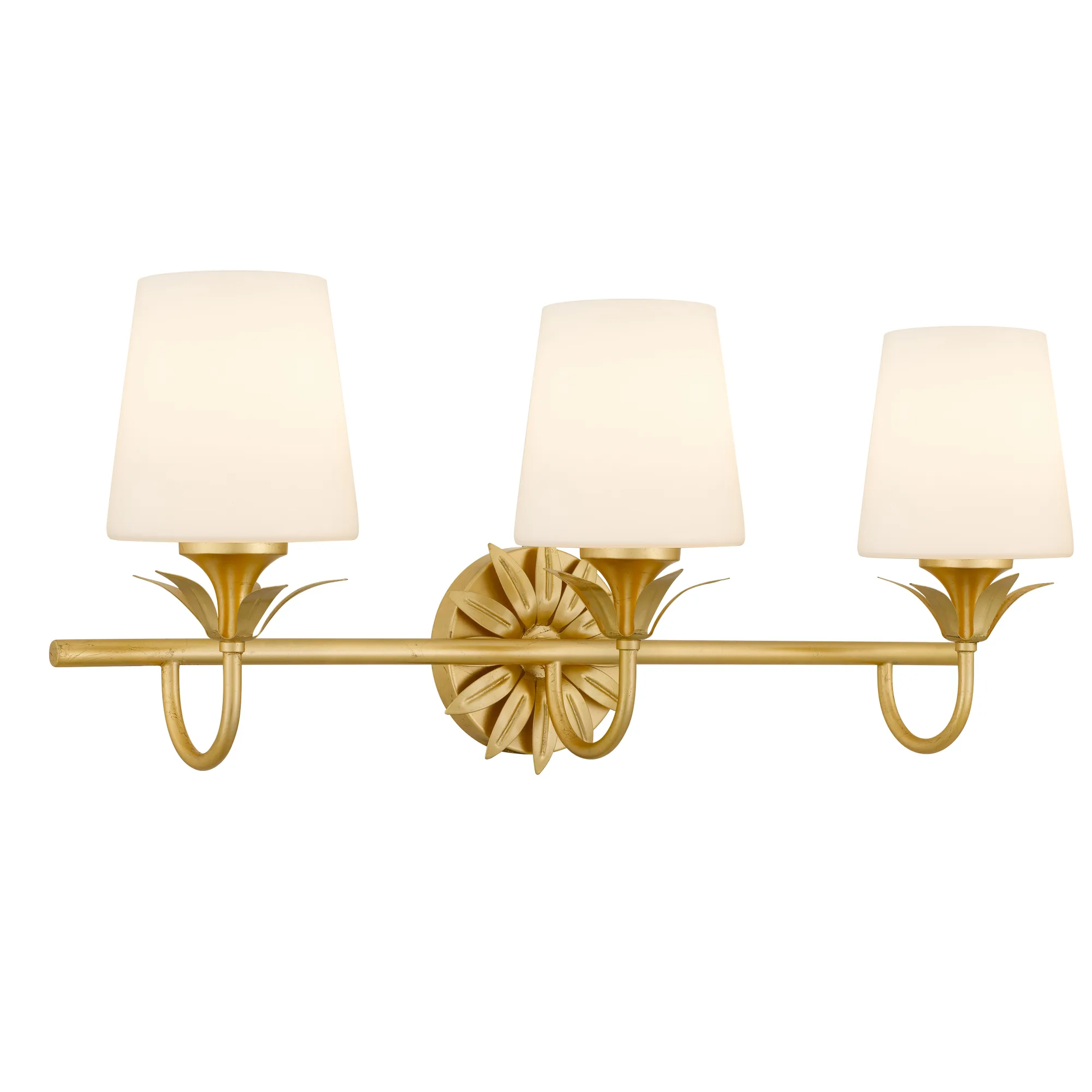 Dorothea 3-Light Gold Leaf Vanity Light