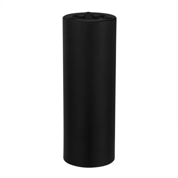 This steel sleeve accessory offers a simple way to customize pendant lighting with a contemporary matte black finish. Compact at 9 inches tall, it adds visual interest while maintaining a clean aesthetic.