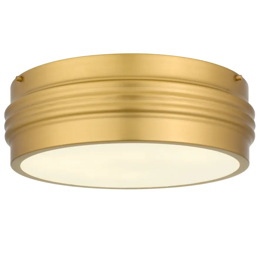 Emmett 3-Light Brushed Gold Flush Mount