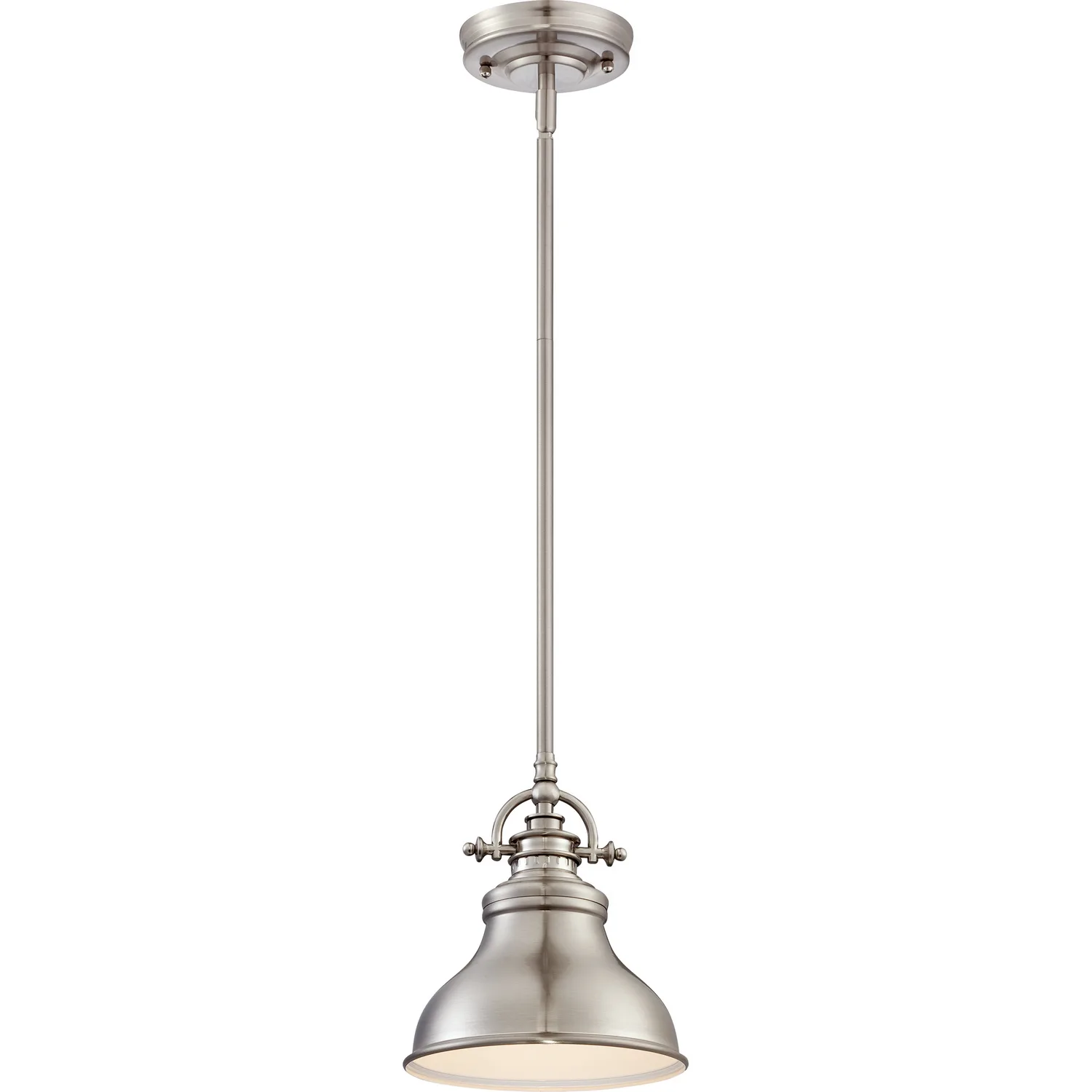 Emery One Light Mini Pendant in Brushed Nickel
