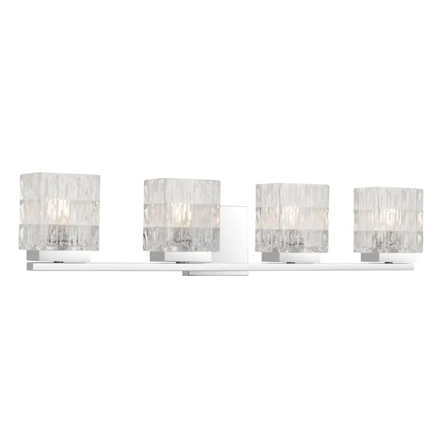 Estelle 4-Light Polished Chrome Vanity Light