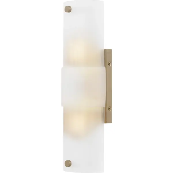 Finnegan wall sconces infuse modern style into any space with their sleek design and etched glass shades. Finished in a sophisticated bronze gold, these sconces offer a touch of elegance and contemporary flair. Versatile in function, Finnegan can be used as a vanity light or wall sconce, making these lights ideal for placement on either side of a vanity mirror or above the mirror. Whether enhancing your bathroom vanity or adding a stylish touch to any wall, Finnegan provides both functional lighting and a refined aesthetic