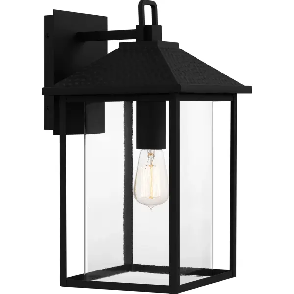 Fletcher's classic silhouette boasts a sleek design that combines transitional style with industrial elements. This collection of post, hanging, and wall lanterns provides ample, ambient lighting with the refinement of clear glass. An earth black frame completes the look, featuring a uniquely textured pattern for added style. As part of our Coastal Armour collection, this product is durable, marine grade, and comes with a 5-year limited warranty.