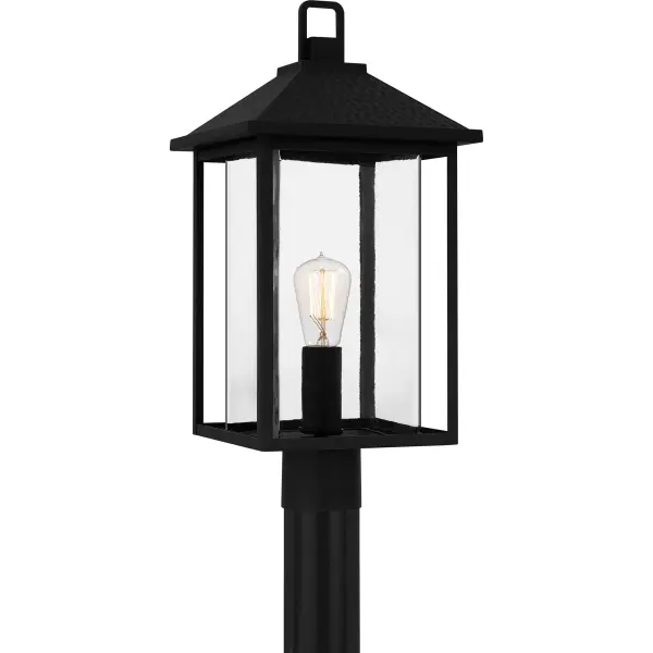 Fletcher's classic silhouette boasts a sleek design that combines transitional style with industrial elements. This collection of post, hanging, and wall lanterns provides ample, ambient lighting with the refinement of clear glass. An earth black frame completes the look, featuring a uniquely textured pattern for added style. As part of our Coastal Armour collection, this product is durable, marine grade, and comes with a 5-year limited warranty.