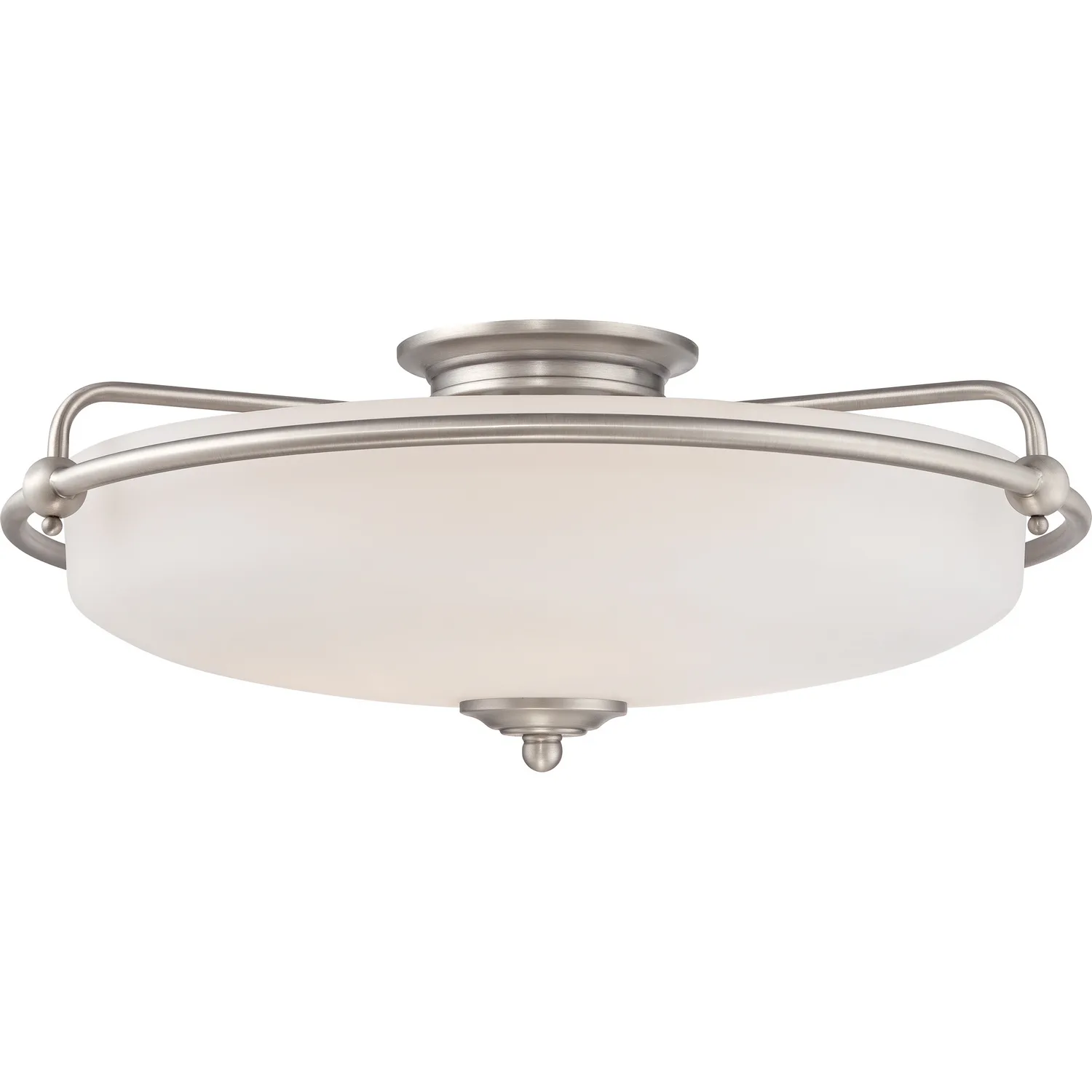 Griffin Four Light Flush Mount in Antique Nickel