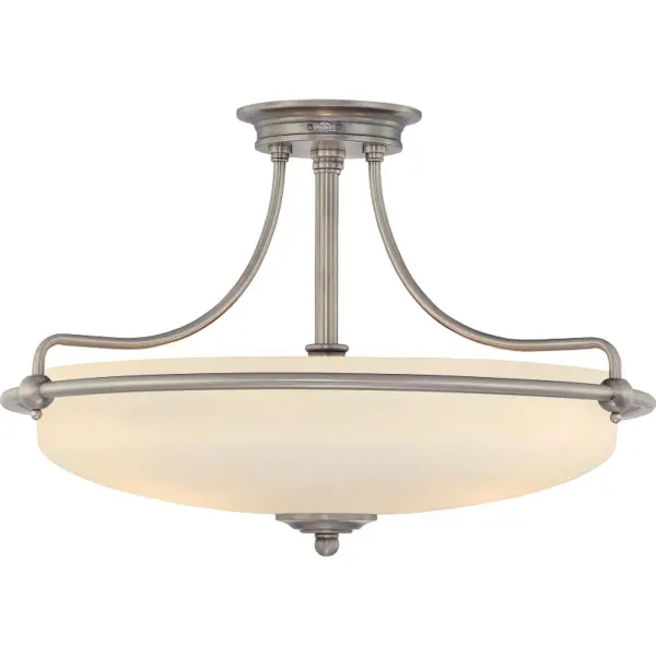 Griffin 4-Light Semi-Flush Mount in Antique Nickel