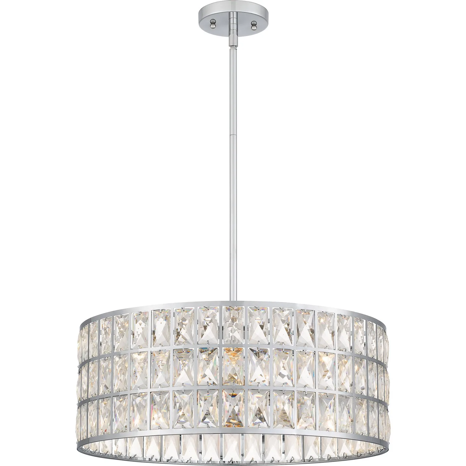 Gibson Four Light Pendant in Polished Chrome