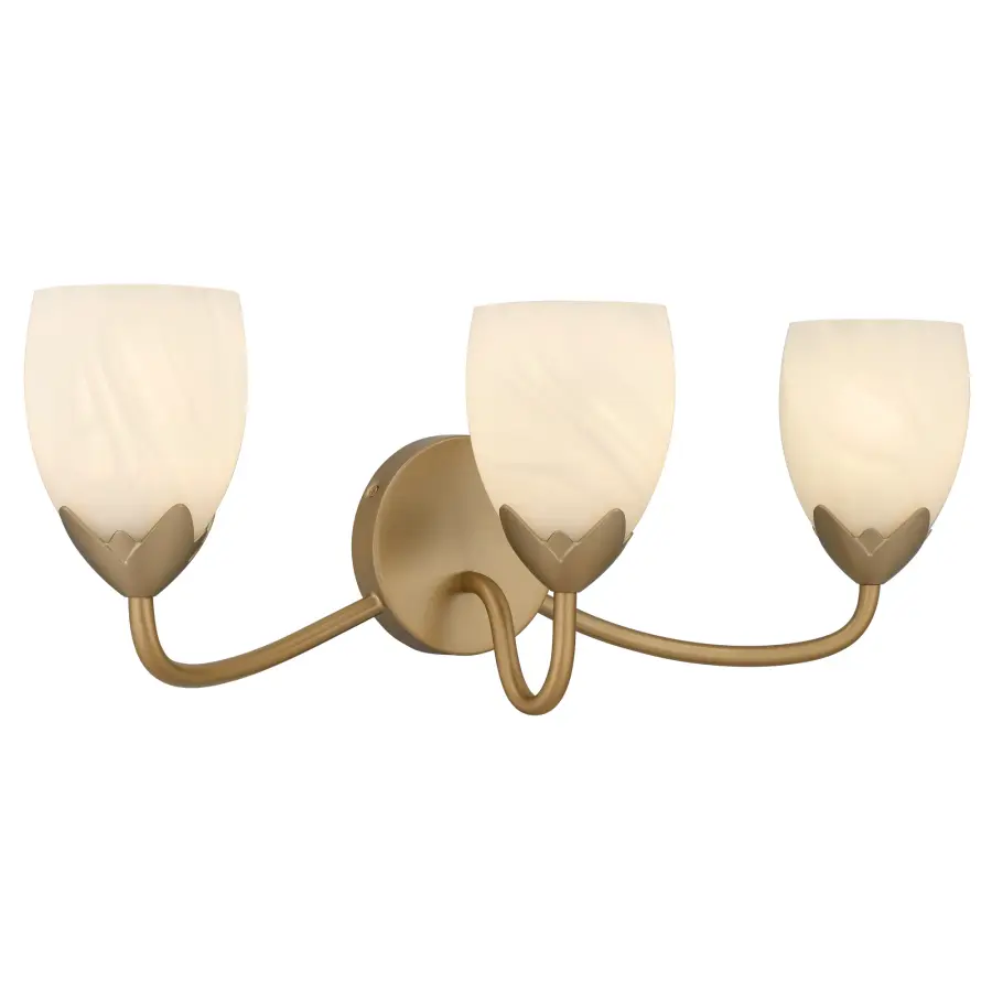 Jacobs 3-Light Bronze Gold Vanity Light