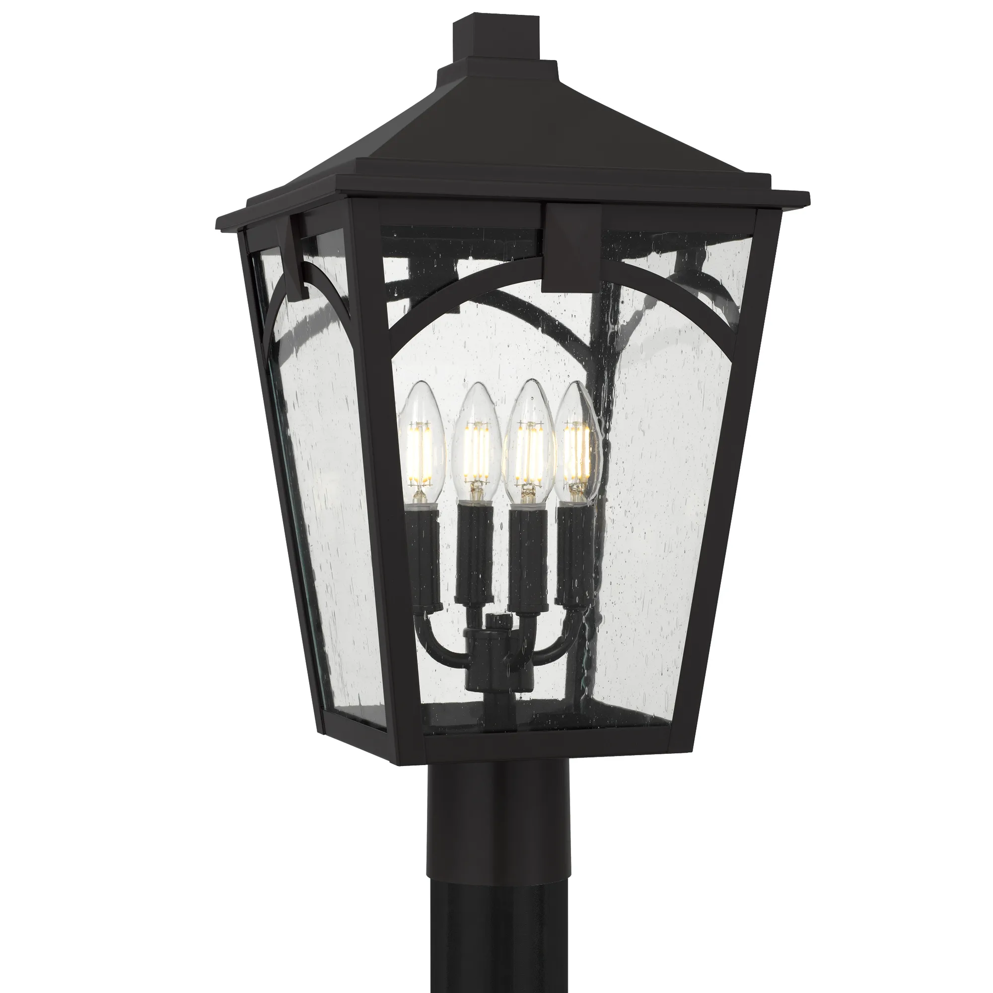 Jaxon 4-Light Western Bronze Outdoor Post Lantern