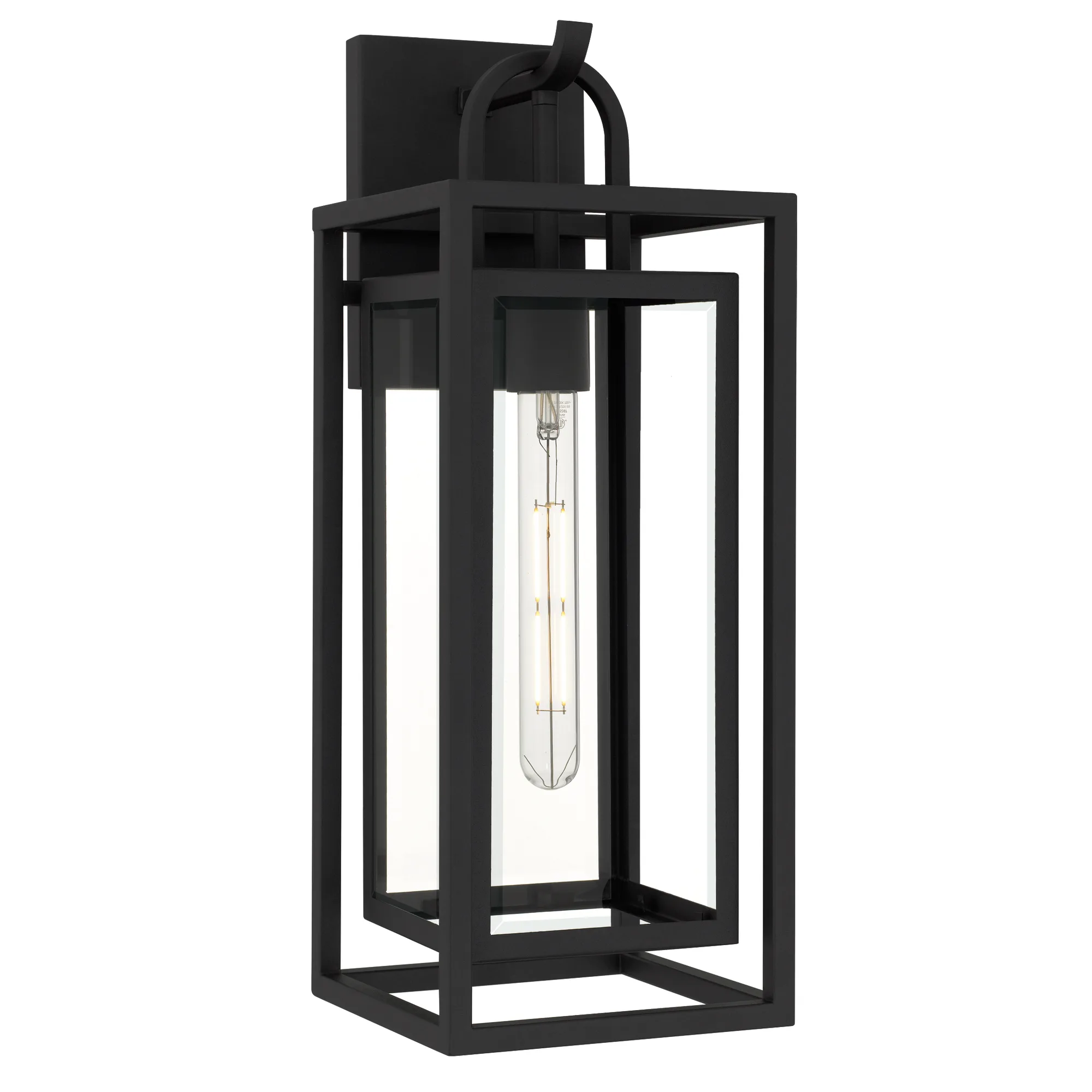 Jayce 1-Light Matte Black Outdoor Wall Lantern