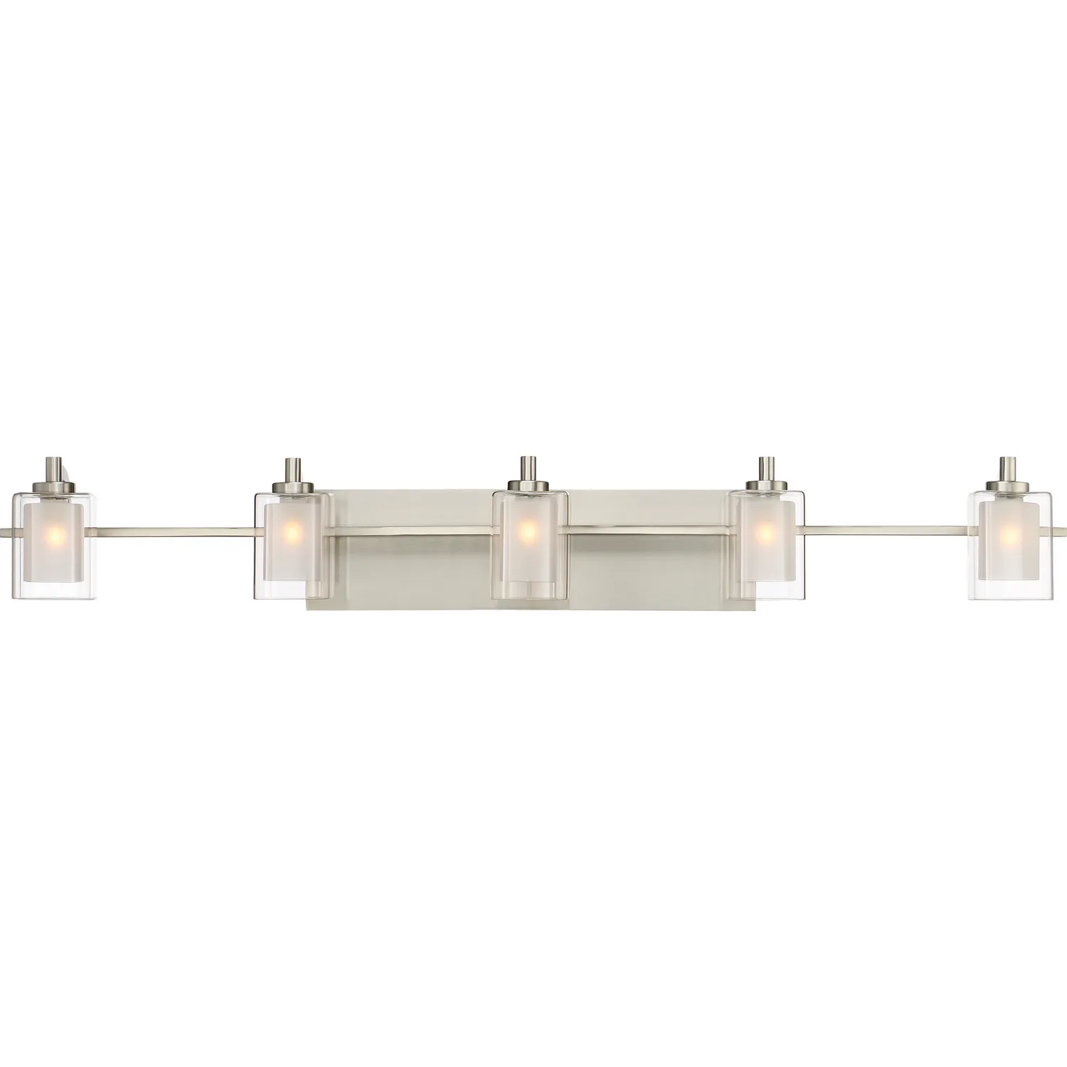 Kolt Five Light Bath Fixture in Brushed Nickel