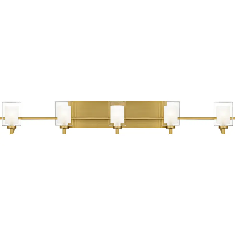 Kolt 5-Light Brushed Gold Bath Light