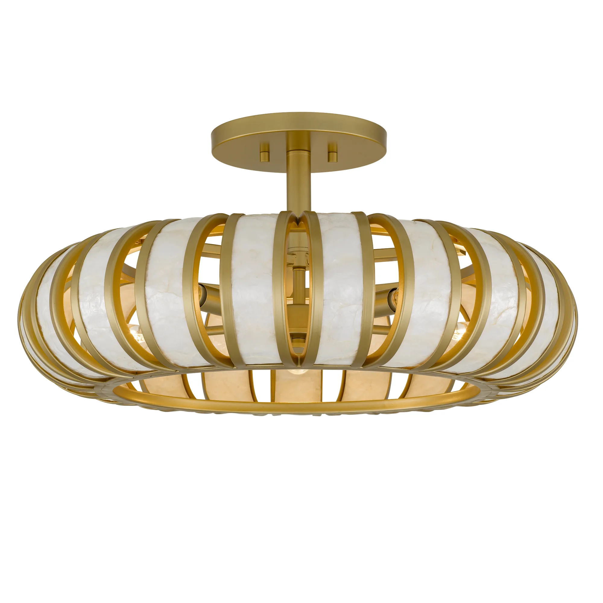 Knight 5-Light Soft Gold Semi-Flush Mount