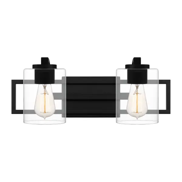 Pick your preference: The Landsdowne bath light can be configured up or down. With its striking shape and bold, matte black finish, the light complements sleek and modern bath spaces. Choose either three or four bulbs, depending on your lighting needs.