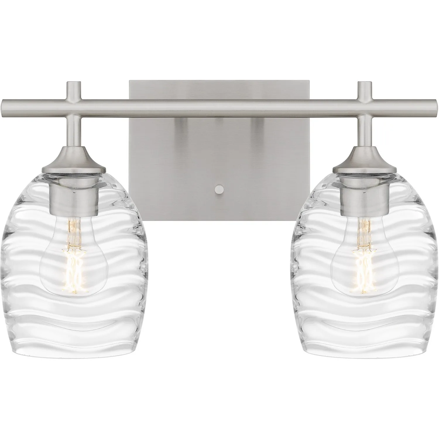 Lucy Two Light Bath in Brushed Nickel