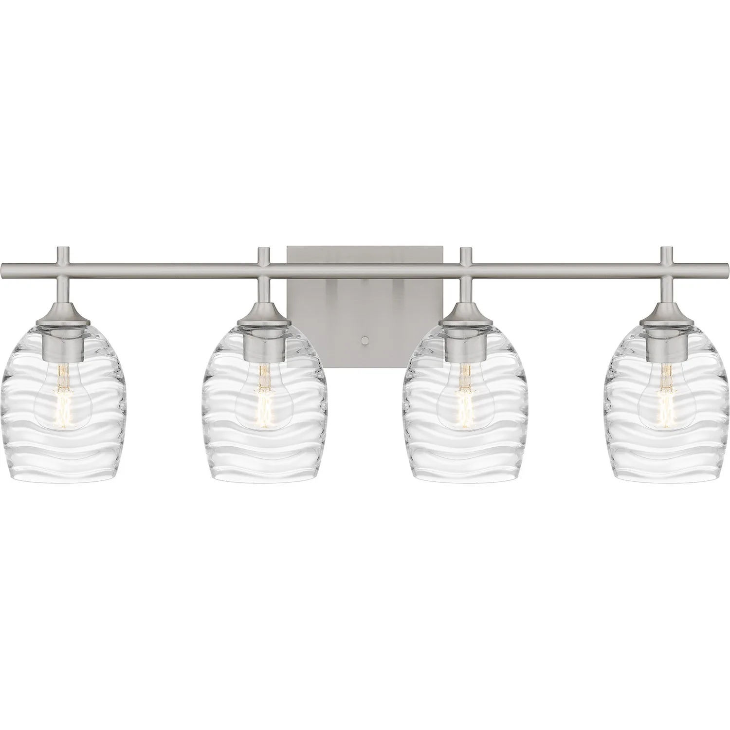 Lucy Four Light Bath in Brushed Nickel