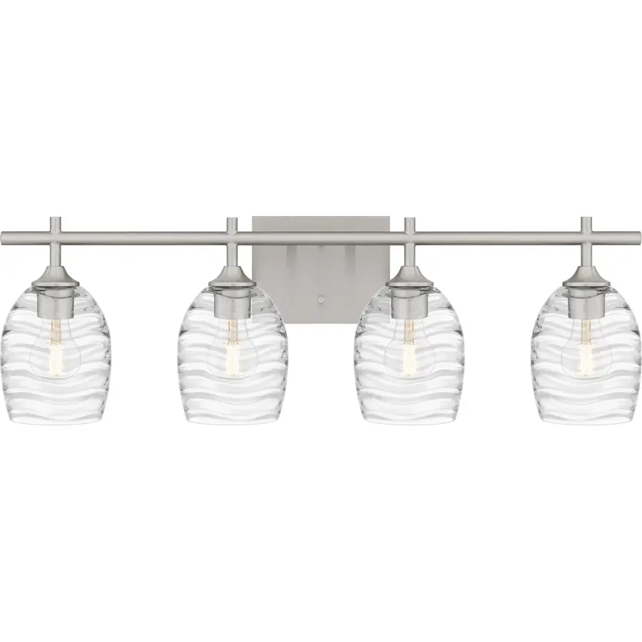 Lucy 4-Light Bath Vanity in Brushed Nickel