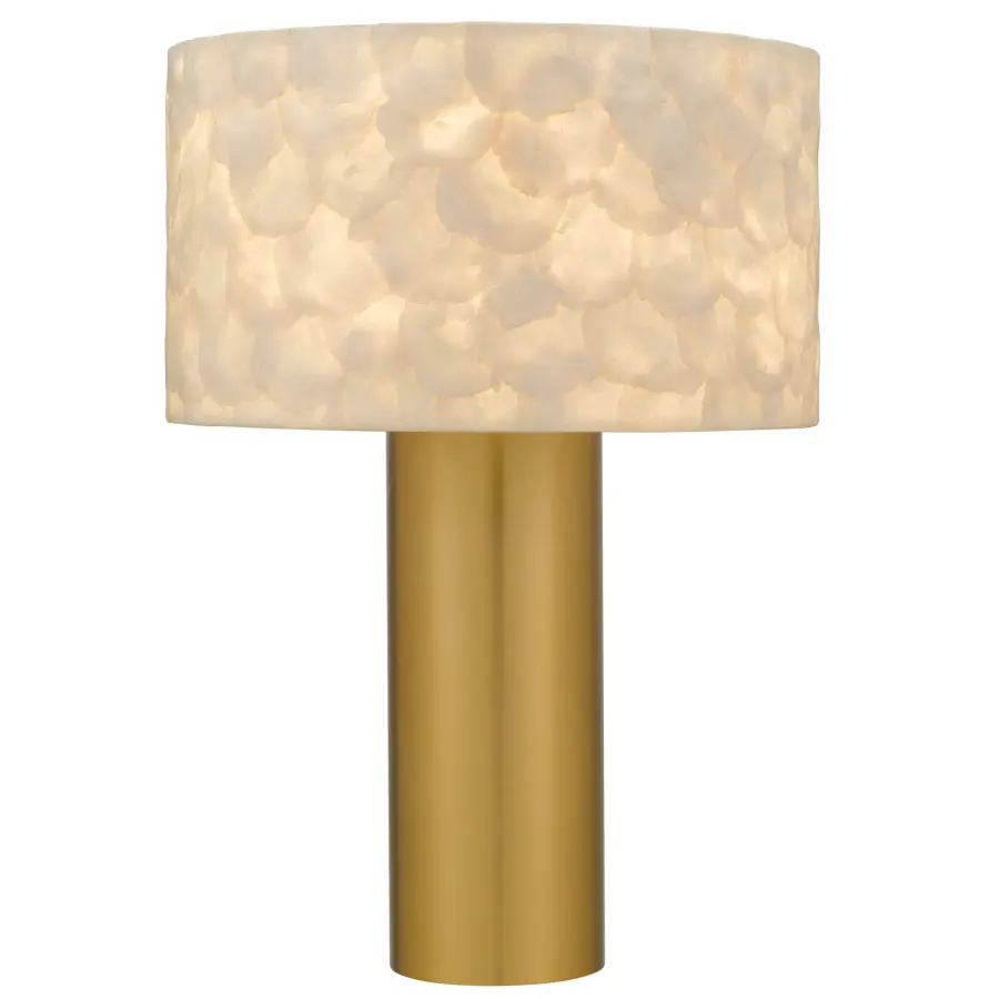 Leland 1-Light Brushed Gold Table Lamp