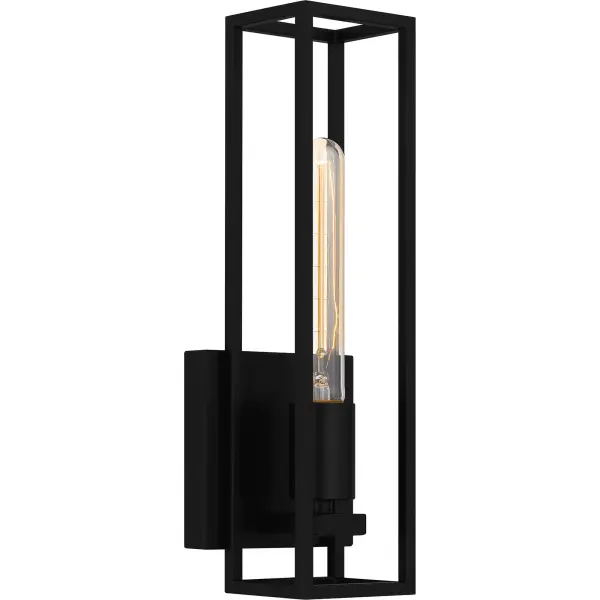 The Leighton collection offers smart and structural wall sconces and vanity lights in weathered brass or matte black. The rectangular backplate sets the tone for plentiful angular shapes and a midcentury modern feel. Choose from multiple styles and size options to add sculptural flair to your home today.