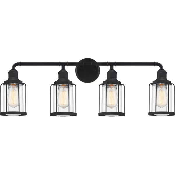 Add an industrial feel to your home with the Ludlow collection. A simple silhouette combined with caged glass shades creates interest without sacrificing light projection. Finished in earth black, this collection is the perfect addition to any room.