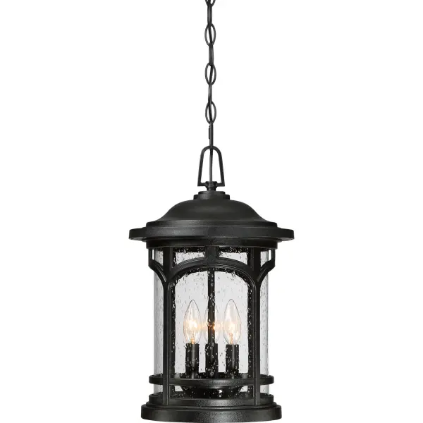 The Marblehead lantern combines traditional design with modern durability through Coastal Armour composite material. Clear seedy glass and arched metal framework create a window-like aesthetic perfect for coastal and traditional homes.