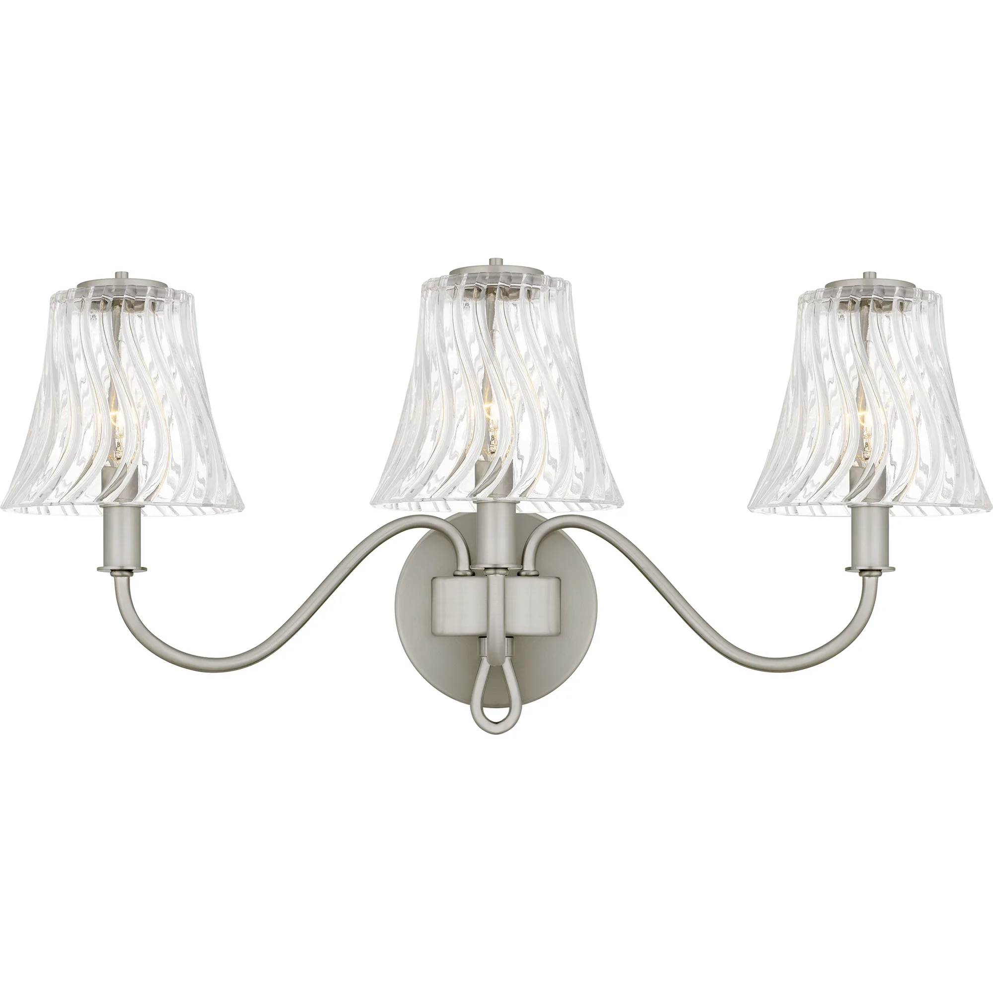McKinney 3-Light Brushed Nickel Bath Light