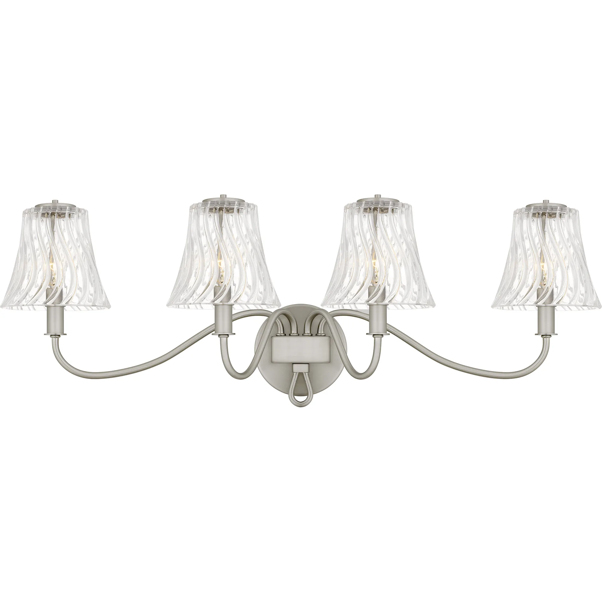McKinney 4-Light Brushed Nickel Bath Light
