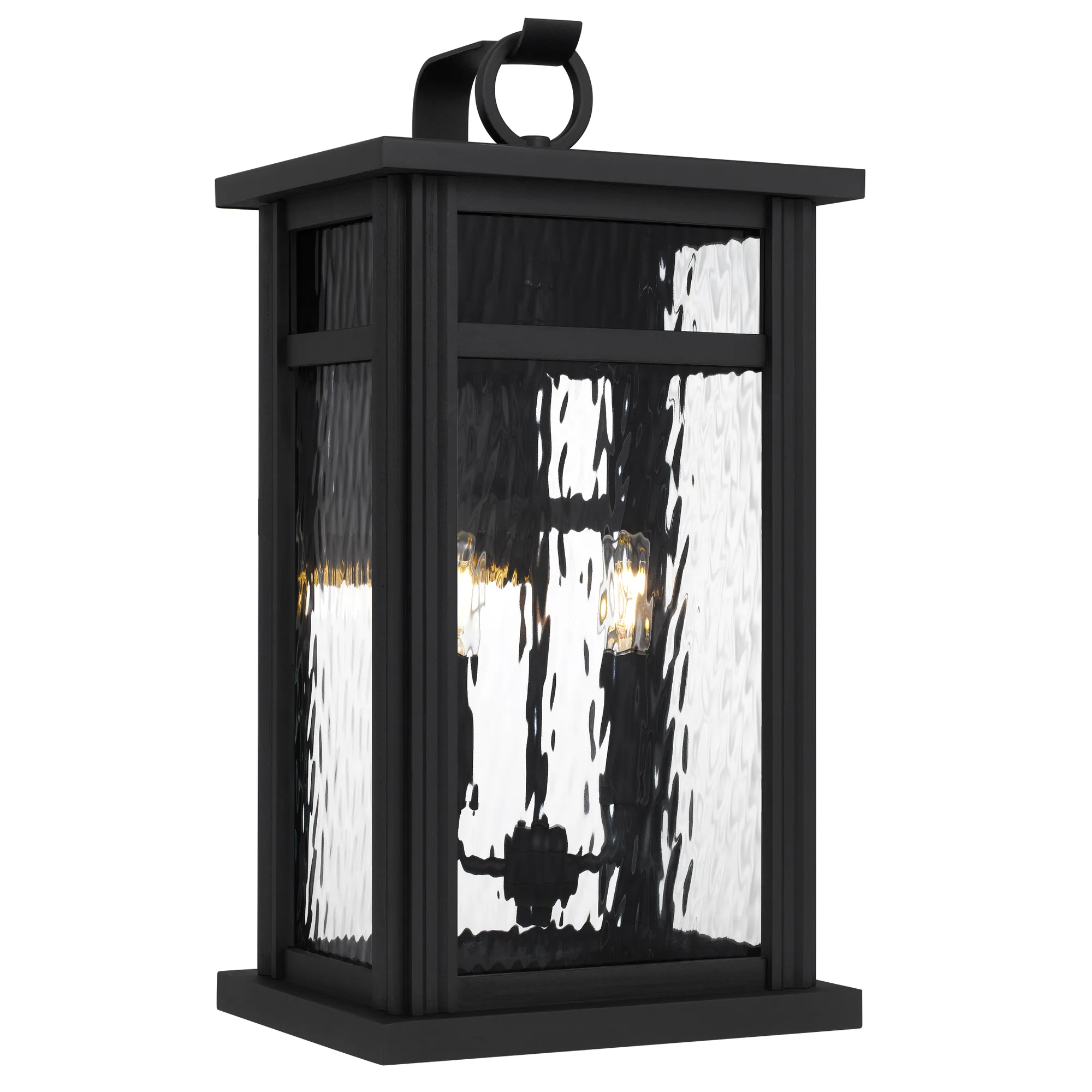 Moira 2-Light Earth Black Outdoor Wall Lantern