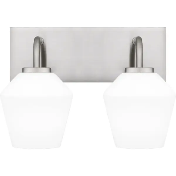 With its transitional styling and clean lines, Nielson is a perfect addition to any home decor. Complemented by opal etched glass shades, all fixtures are available in your choice of brushed nickel or matte black finish. Nielson is available in a variety of lighting options, designed to add subtle style to nearly any room in the house.