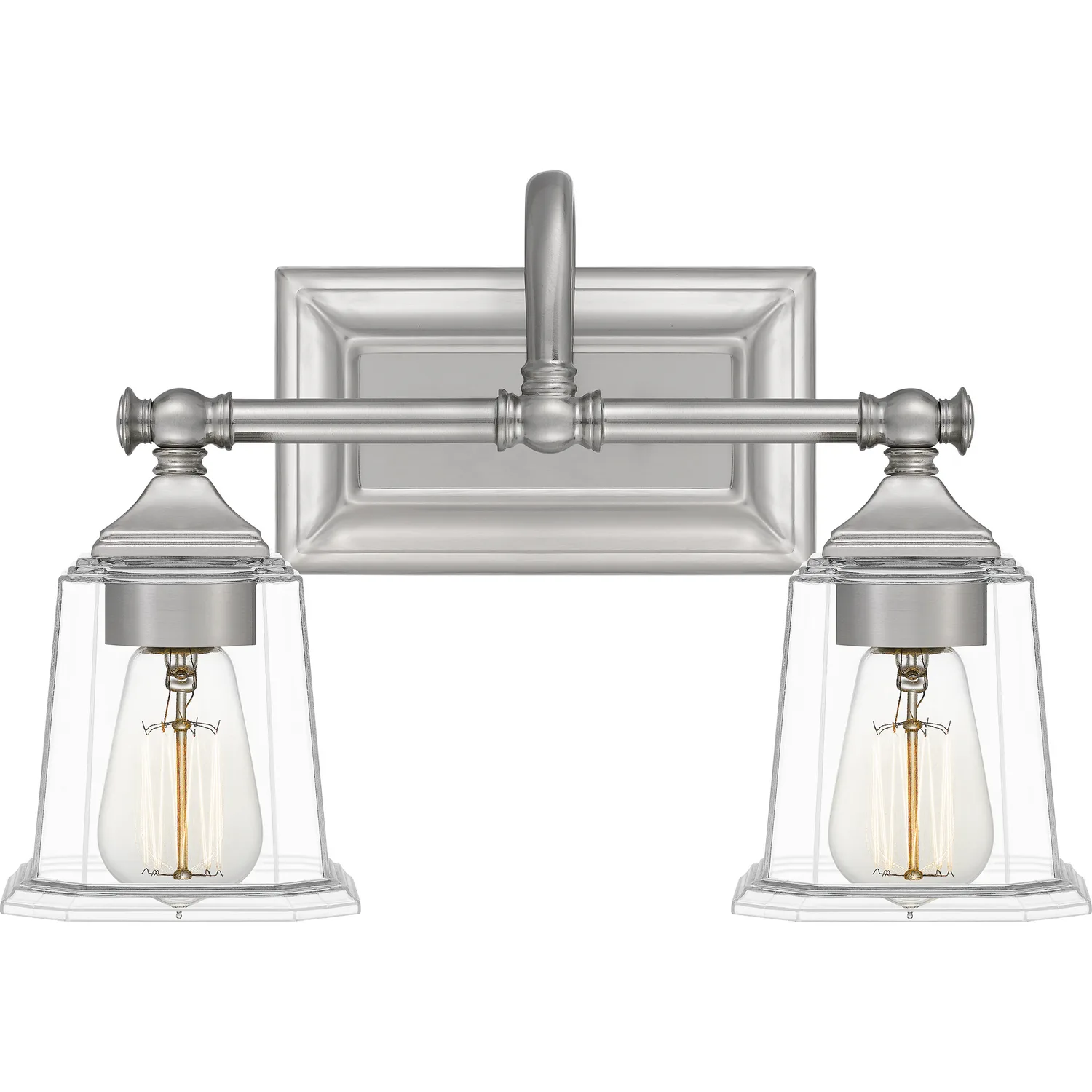 Nicholas Two Light Bath in Brushed Nickel