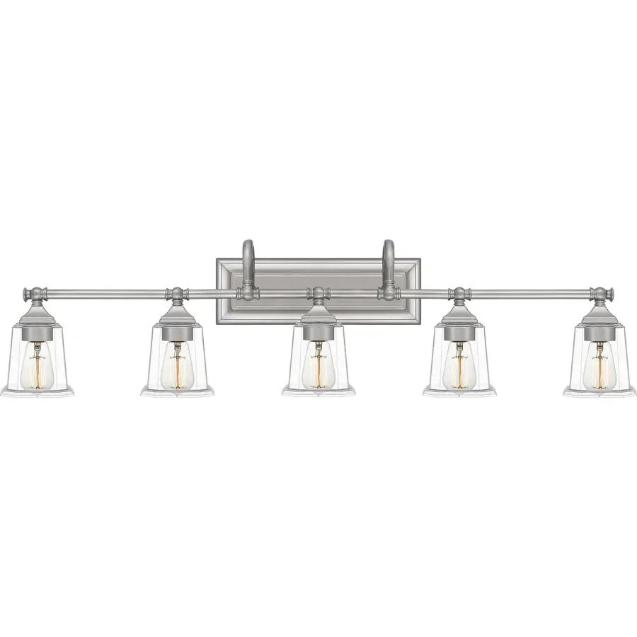 Nicholas 5-Light Bath Fixture in Brushed Nickel