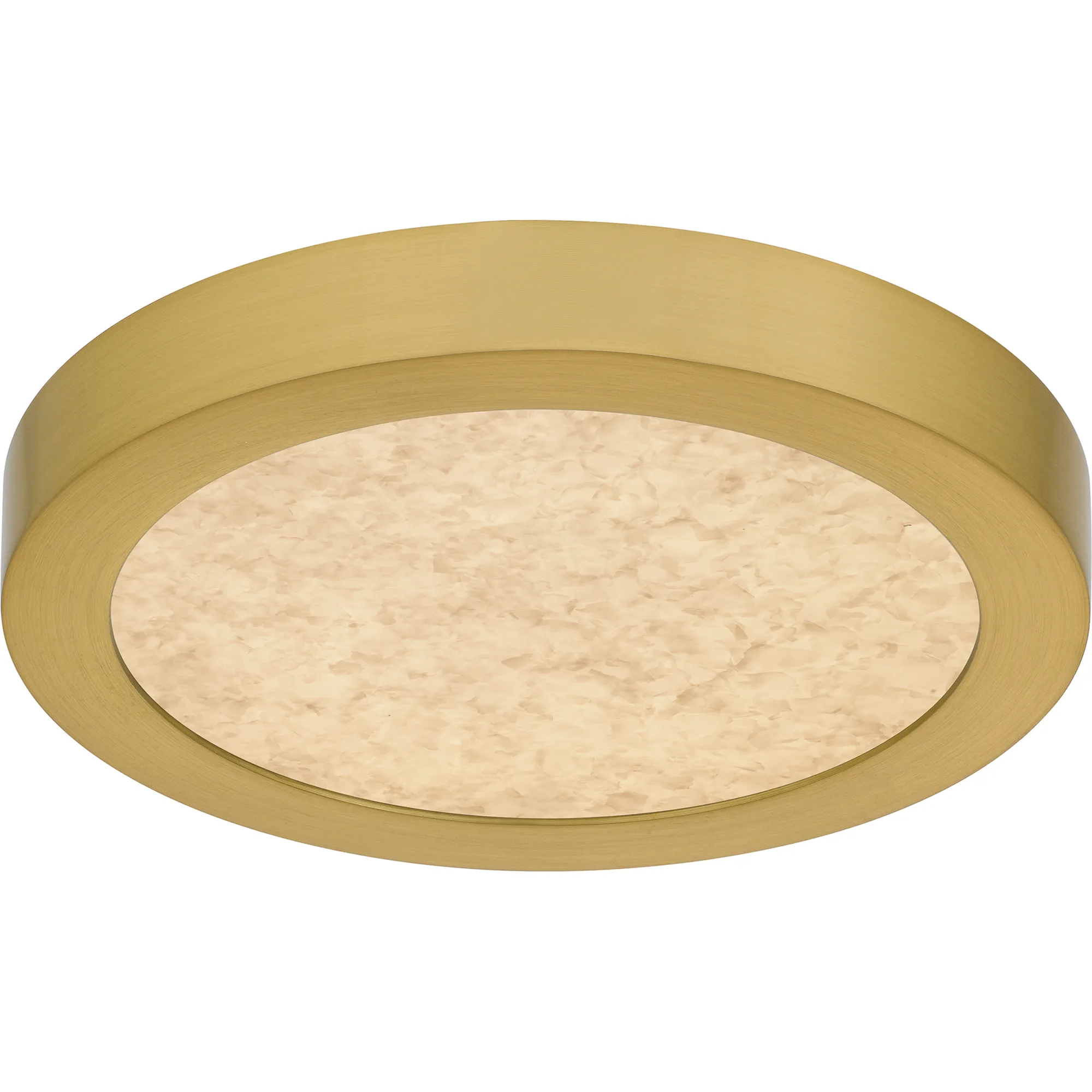 Outskirts Integrated LED Brushed Gold Flush Mount with CCT Switch