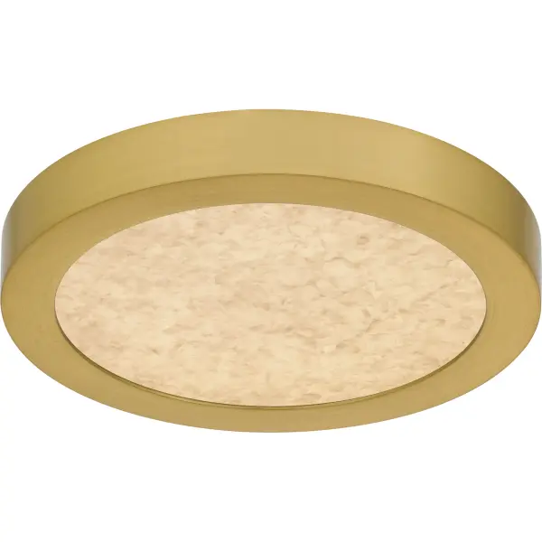 The Outskirts flush mount is a versatile lighting fixture, ideal for a range of room applications. Available in multiple sizes, you can select the brushed gold finish with a white alabaster acrylic shade for a refined look, or the earth black finish with a clear textured acrylic shade for a contemporary style. Featuring an integrated LED light source, Outskirts provides bright, efficient illumination. Additionally, it includes a CCT switch, allowing you to easily customize the brightness to suit your preferred ambiance.