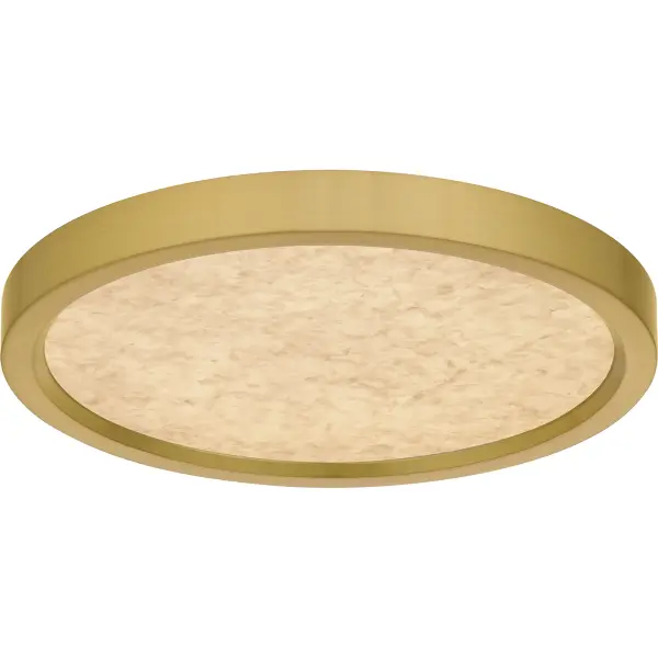 The Outskirts flush mount is a versatile lighting fixture, ideal for a range of room applications. Available in multiple sizes, you can select the brushed gold finish with a white alabaster acrylic shade for a refined look, or the earth black finish with a clear textured acrylic shade for a contemporary style. Featuring an integrated LED light source, Outskirts provides bright, efficient illumination. Additionally, it includes a CCT switch, allowing you to easily customize the brightness to suit your preferred ambiance.