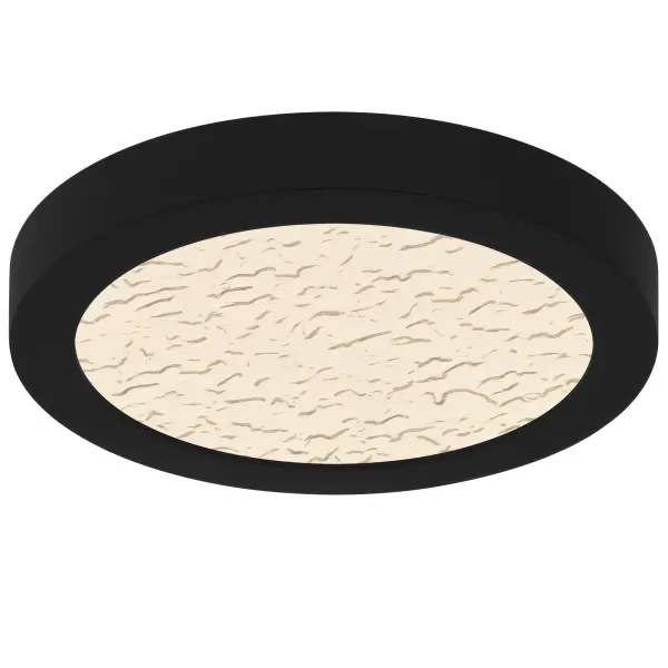 The Outskirts flush mount is a versatile lighting fixture, ideal for a range of room applications. Available in multiple sizes, you can select the brushed gold finish with a white alabaster acrylic shade for a refined look, or the earth black finish with a clear textured acrylic shade for a contemporary style. Featuring an integrated LED light source, Outskirts provides bright, efficient illumination. Additionally, it includes a CCT switch, allowing you to easily customize the brightness to suit your preferred ambiance.