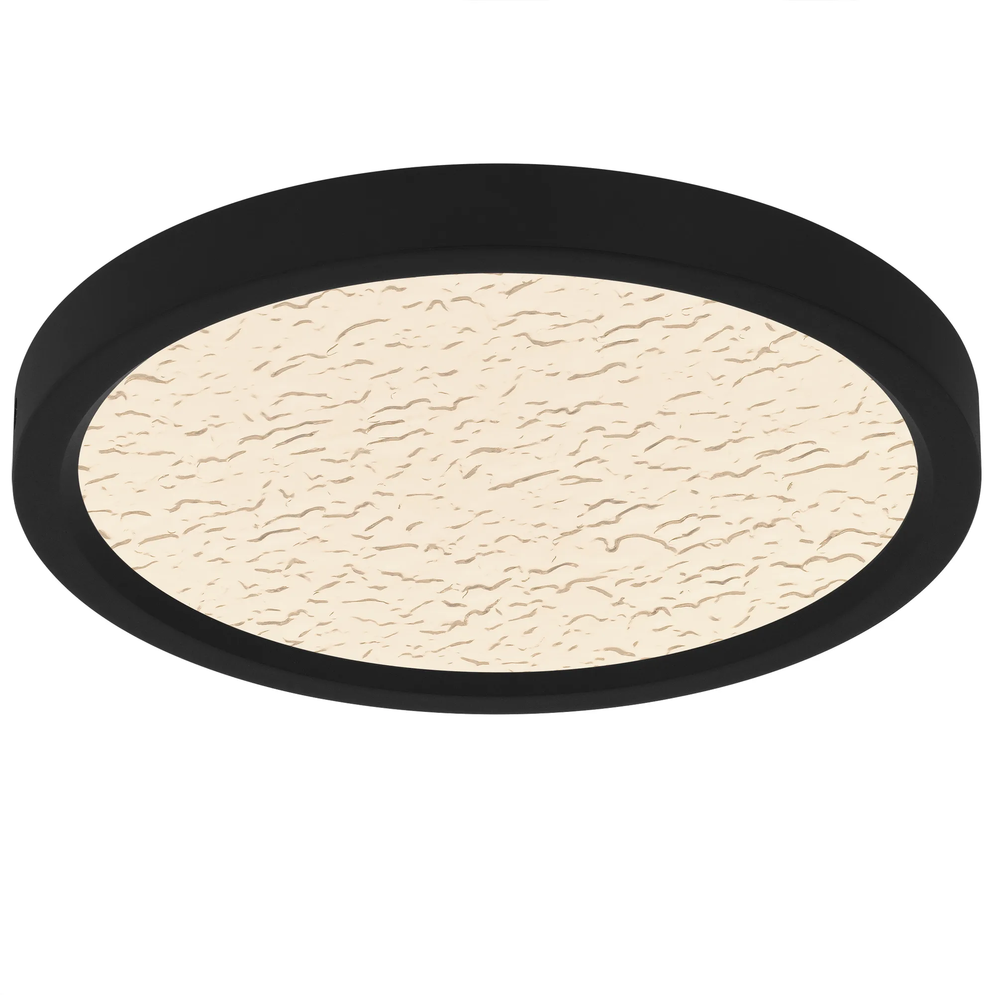Outskirts Integrated LED Earth Black Flush Mount with CCT Switch