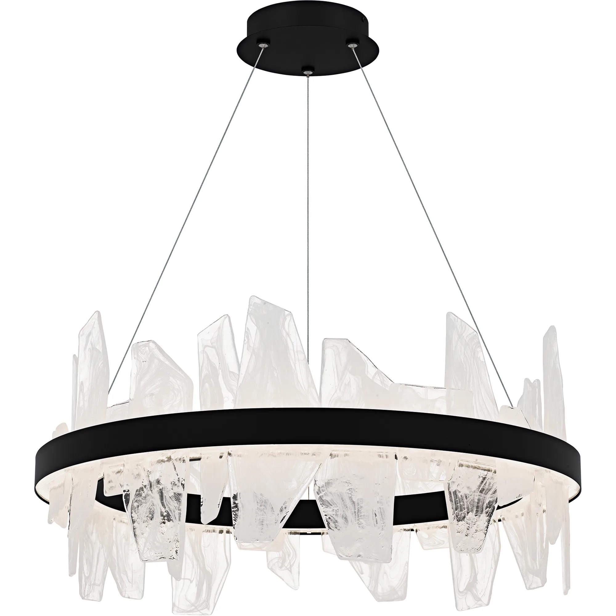 Aurelia Matte Black Chandelier