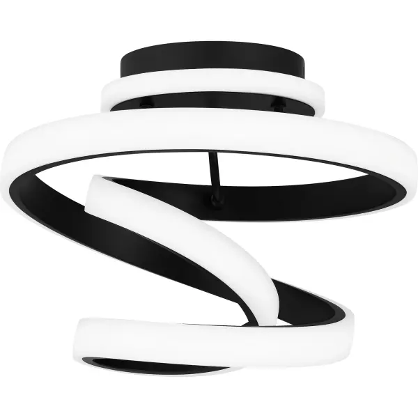 The Aviva light cascades into style with tones of white and polished chrome. Also available in a matte black finish, this semi-flush mount features an integrated LED light source. Use it in a home office to add avant-garde, sculptural style.