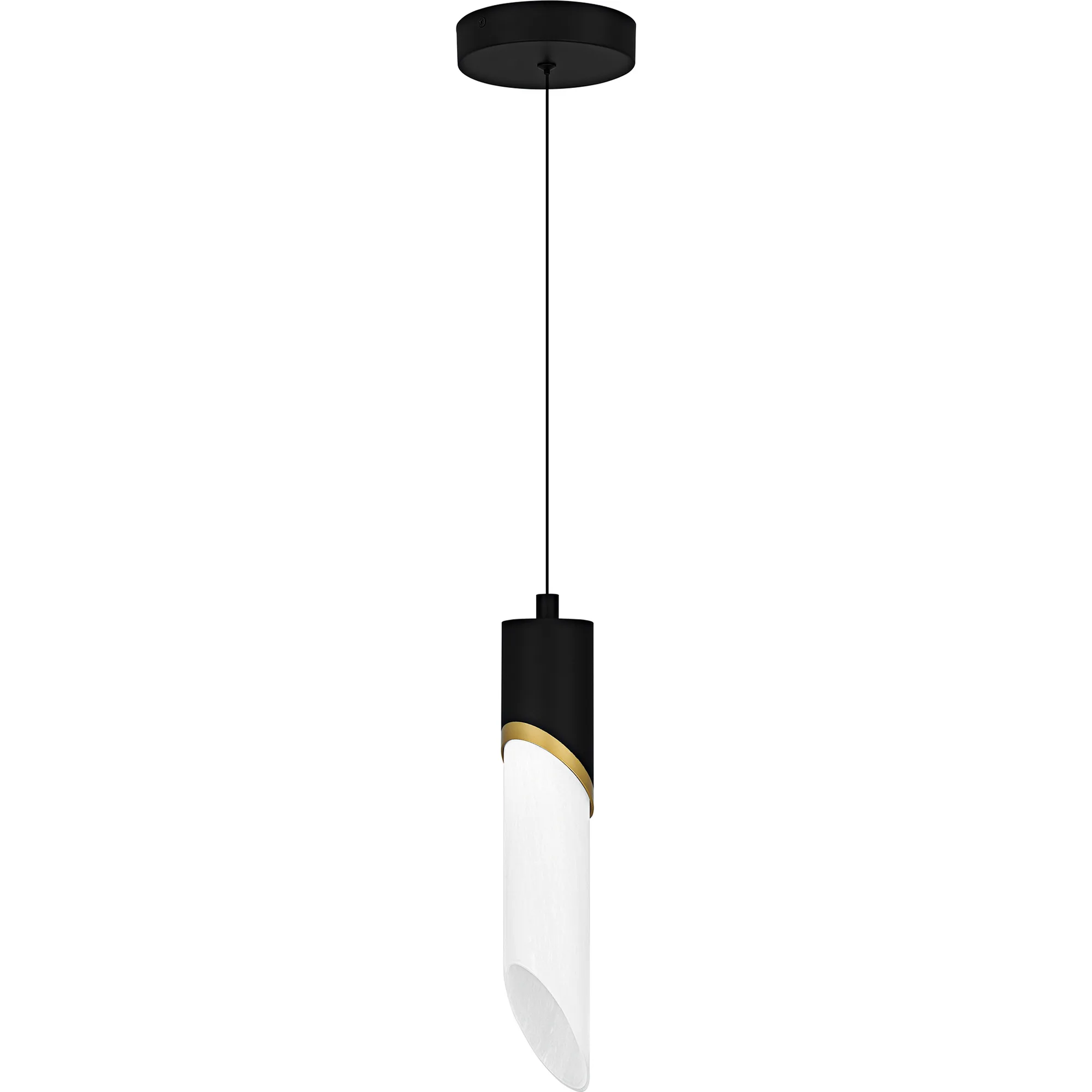 Alys 1-Light Matte Black Mini Pendant
