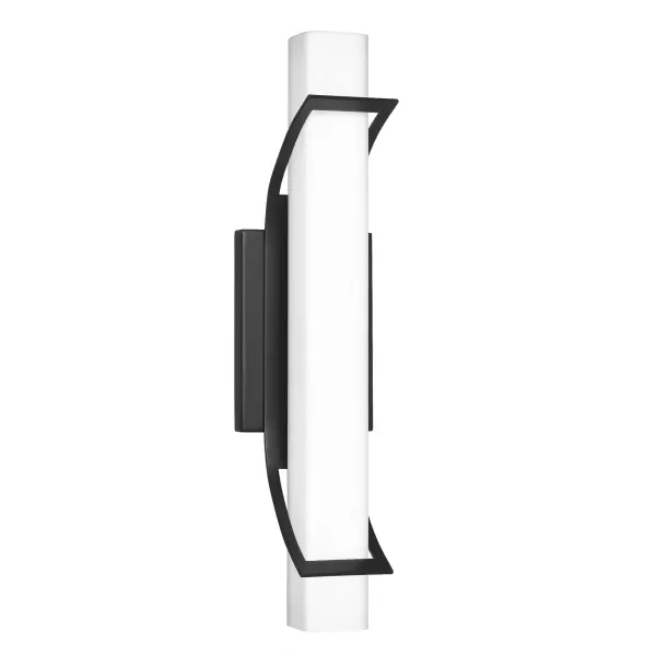 Streamlined, modern and sleek, Blade is a sublime addition to the Platinum Collection. The slim rectangle of white etched glass peeks through both ends of the slim body. Your choice of Polished Chrome or Earth Black finish and integrated LED technology complete the look.