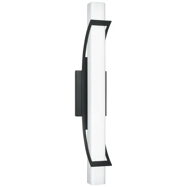 Streamlined, modern and sleek, Blade is a sublime addition to the Platinum Collection. The slim rectangle of white etched glass peeks through both ends of the slim body. Your choice of Polished Chrome or Earth Black finish and integrated LED technology complete the look.