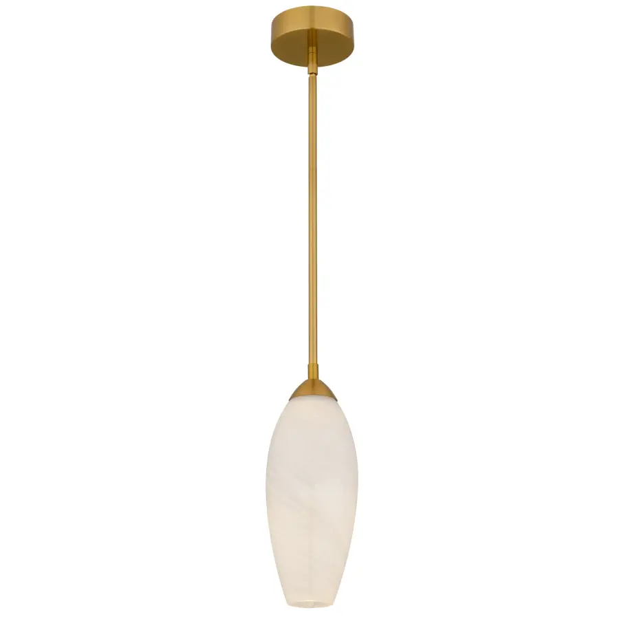 Burnett Integrated LED Brushed Nickel Mini Pendant Light