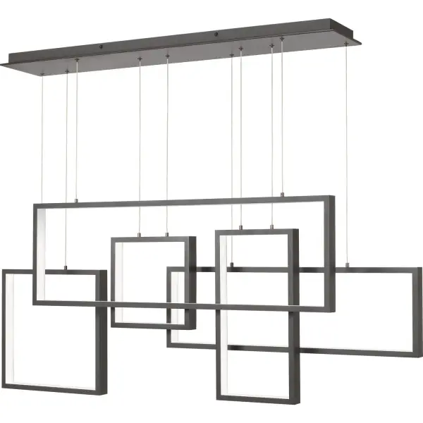 Canvas LED Island Chandelier in Western Bronze